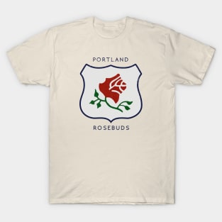 Defunct Portland Rosebuds Hockey T-Shirt